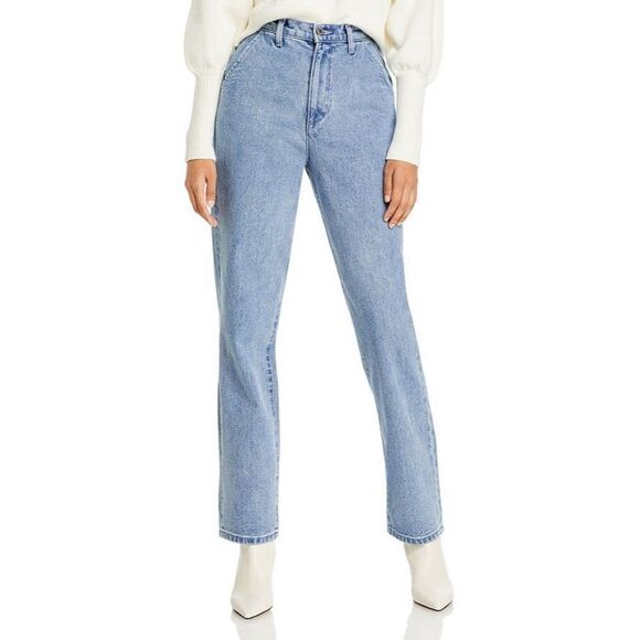 WeWoreWhat Lightly Distressed Mom Jeans